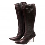  Ellen Tracy Knee High Leather Boots Size 9